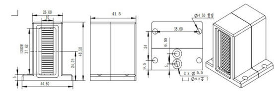 Vertikal gestapelte Makro-Kanal-gekühlte Array-Laserdiode mit FAC 755 808 1064nm 800W ~ 1600W Diodenlaserstapel für die medizinische Versorgung