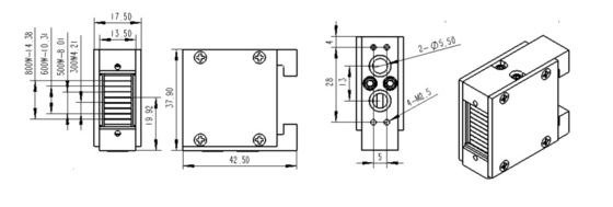 500W 600W 800W Mikrokanalstapel Modul Diodenlaser Stack 808 1064 755 Diodenlaser Griff Ersatzteile Modul Reparatur