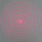 Zehn konzentrische Kreise DAMHIRSCHKUH Laser-Modul RGB Lokalisierung kontinuierlich